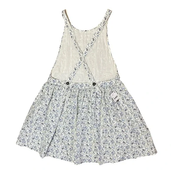 Free People Petunia Mini Dress Smocked Tea Combo Blue Size Large NWT‎ - Picture 7 of 16